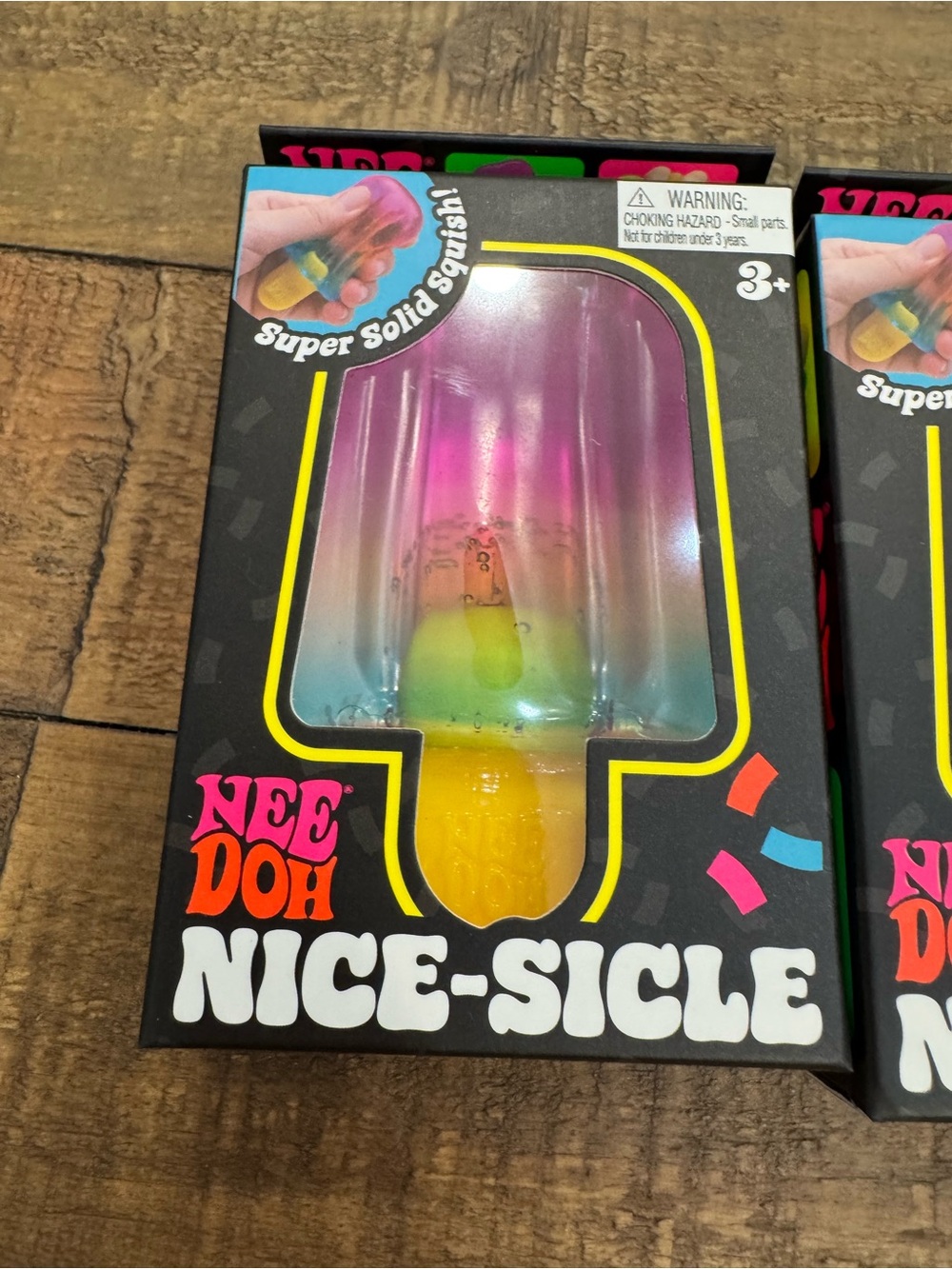 NeeDoh Nice-Sicle Popsicle Squishy Stress Toys Set Of 3 Colors AUTHENTIC NEW - Picture 2 of 7